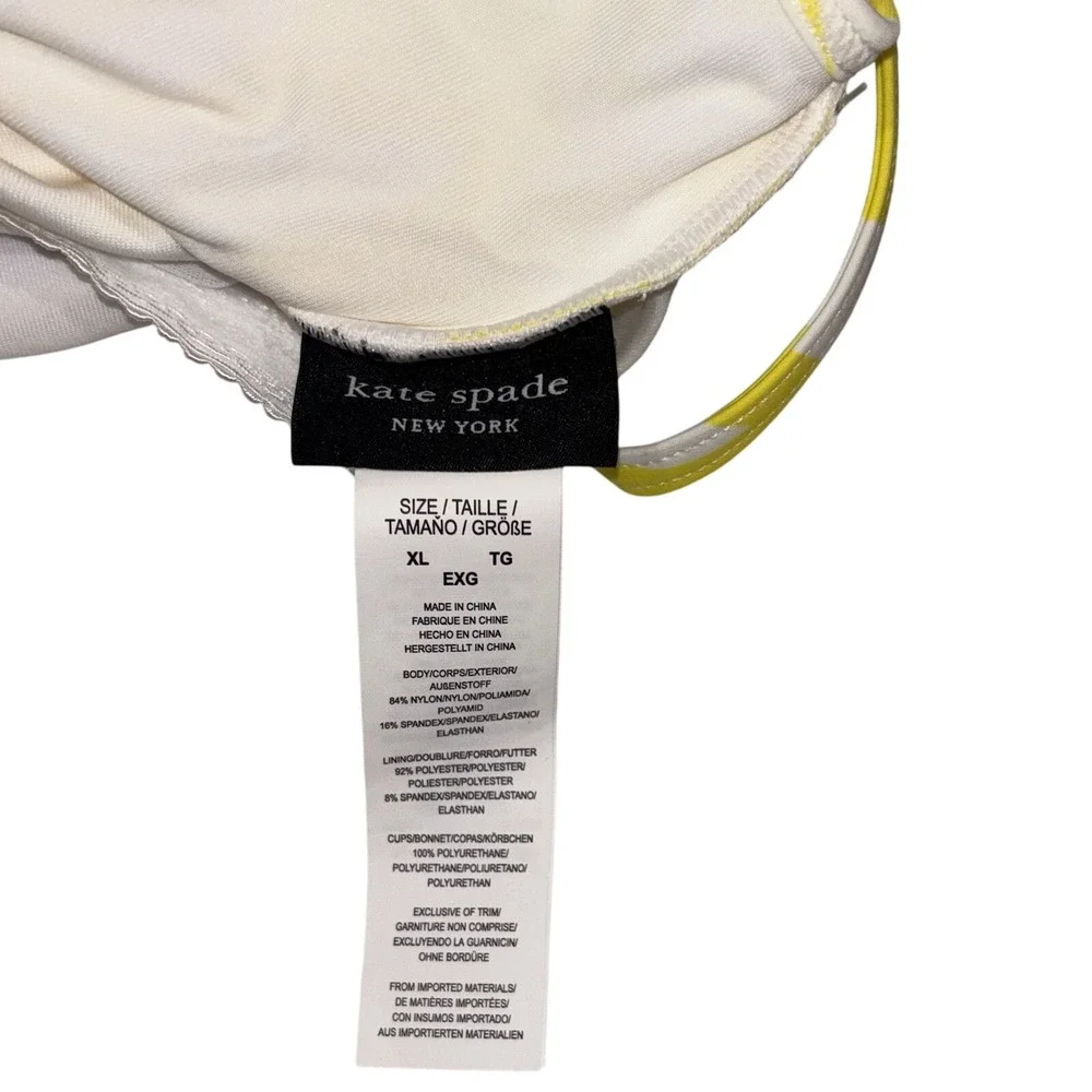 Kate‎ Spade New York | NWT Yellow White Floral One Piece Swimsuit | Size XL